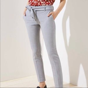 Loft Petite Tie Waist Dress Pants